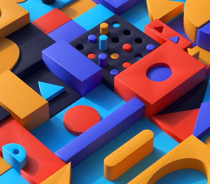 colourful wooden blocks